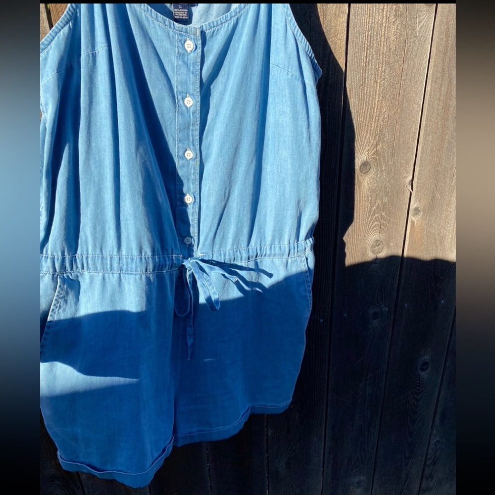 Denim romper